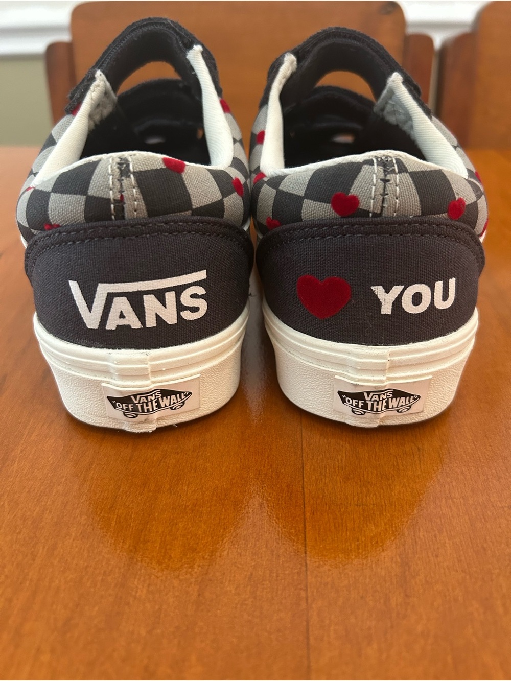 🧩 Vans ComfyCush Old Skool V Autism Velcro "Vans Heart/Asphalt" – Wom 6 Men 4.5
